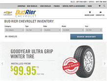 Tablet Screenshot of budrierchevrolet.com